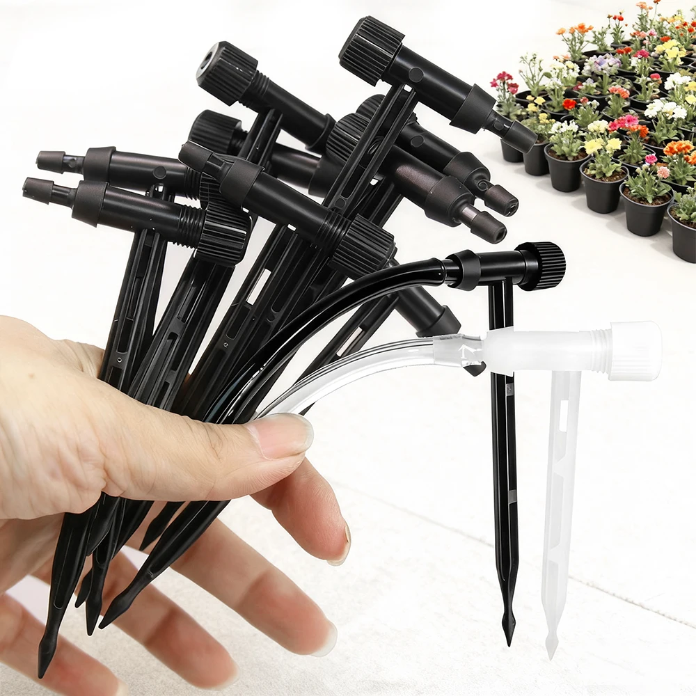 50PCS Greenhouse 10.5cm Dripping Arrow with Valve for 1/4