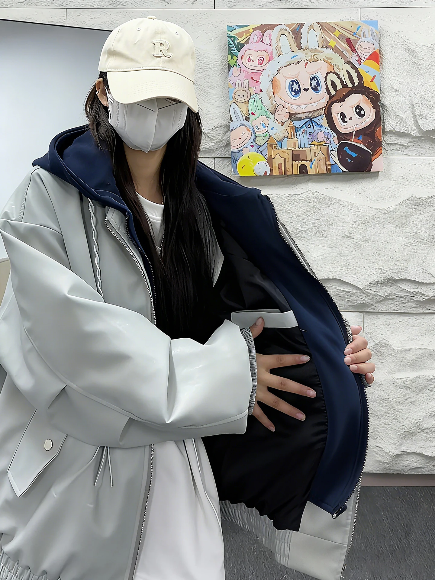 

Мужская кожаная куртка в стиле ретро в американском стиле с капюшоном и застежкой-молнией, повседневная зимняя верхняя одежда из полиэстера