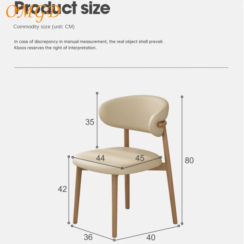 OMGD Modern Simple Iron Dining Chair Home Dining Room Dining Chair Scandinavian Designer Premium Feeling Backrest Chairs Sub