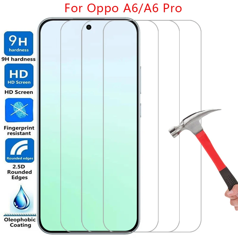 حافظة هاتف لهاتف oppo a6 pro 4g 5g من الزجاج المقسى على oppoa6 a 6 6a a6pro 4 5 g oppoa6pro غطاء خلفي 360 opp Oppa appo procase #1