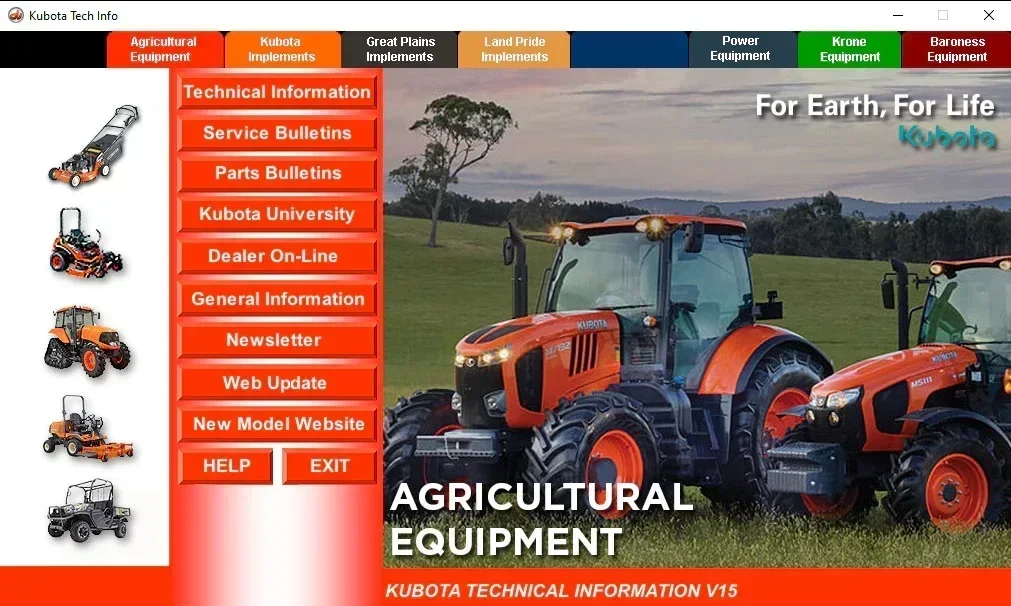 

TruckEPC Kubota и Krone Сельскохозяйственная техника Техническая и сервисная информация, мастерская, руководство по запчастям v17 [2024]