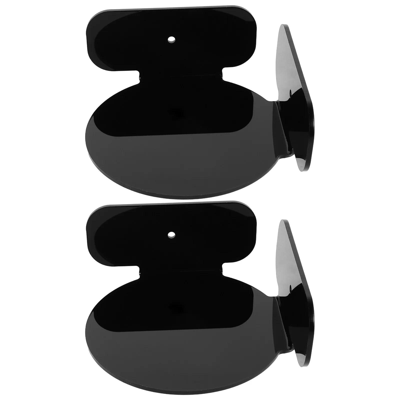 2Pcs Security Camera Bracket Mini Circular Corner Shelf Wall Mount Bracket Versatile Acrylic Monitor Shelf Holder Router Speaker view 4