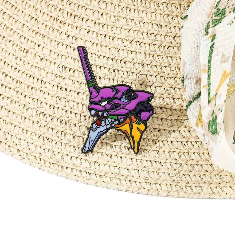 Berserk First Machine EVA-01 Brooch Anime Badge Fashion Enamel Pin Clothing Hat Accessories Popular Accessories Gift