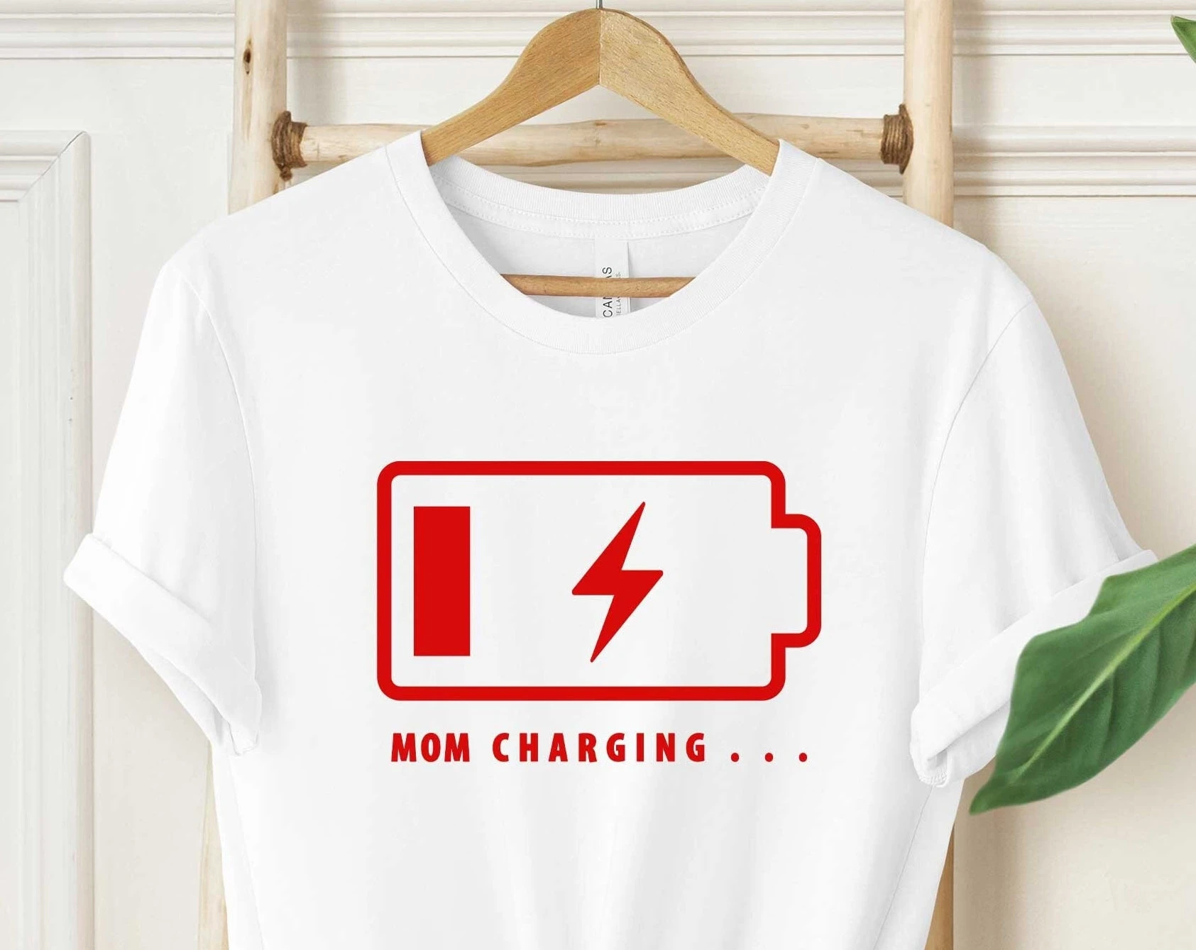 Mom Charging Shirt, Low Battery Mom Shirt, Funny Mom Shirt, Motherhood Shirt, Mom Life Shirt, Exhausted Mother Outfit