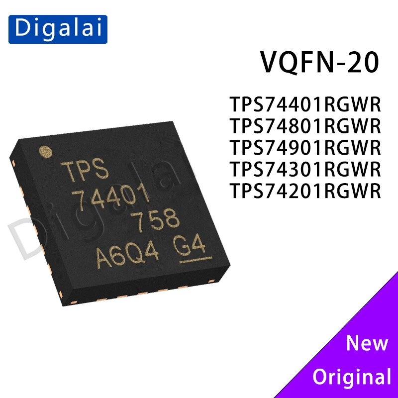 

2pcs Original TPS74401RGWR TPS74901 TPS74801 TPS74301 TPS74201 VQFN-20 LDO Linear Regulator Chips for Electronics