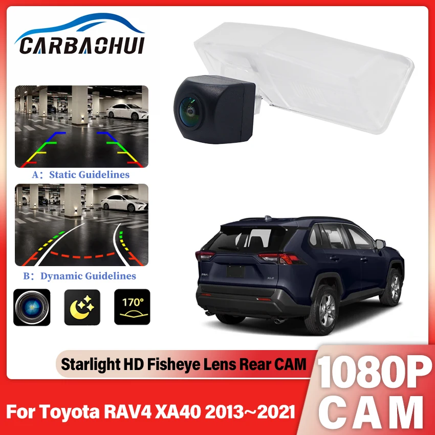 High quality RCA Reverse Camera For Toyota RAV4 XA40 2013 2014 2015 2016 2017 2018~2021 Rear View Camera Night Vision Waterproof