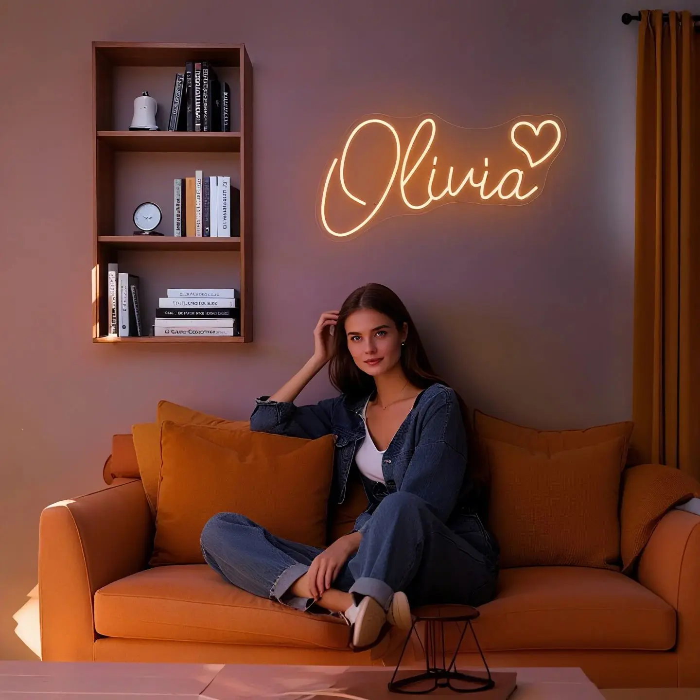 Custom LED Neon Name Sign - DIY Neon Wall Art Perfect Decor for Bedroom Living Room Birthday Gift for Friends Family Home Decor