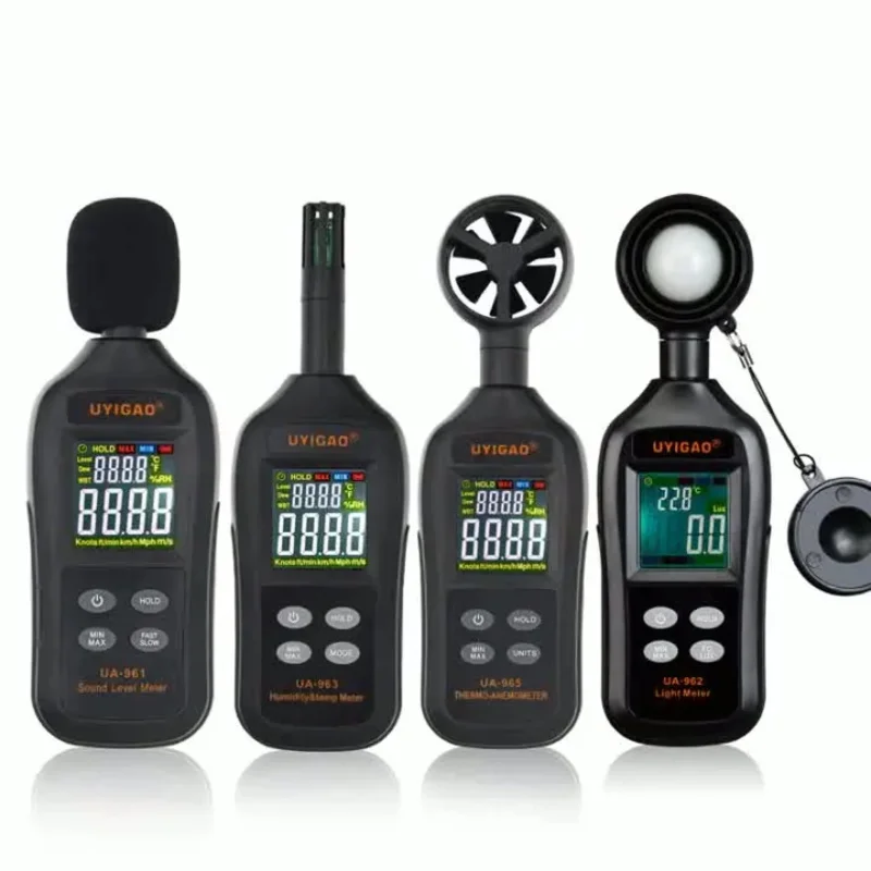 Handheld Anemometer Digital Wind Speed Measurement Temperature Tester LCD Display Air Flow Speed Wind Meter