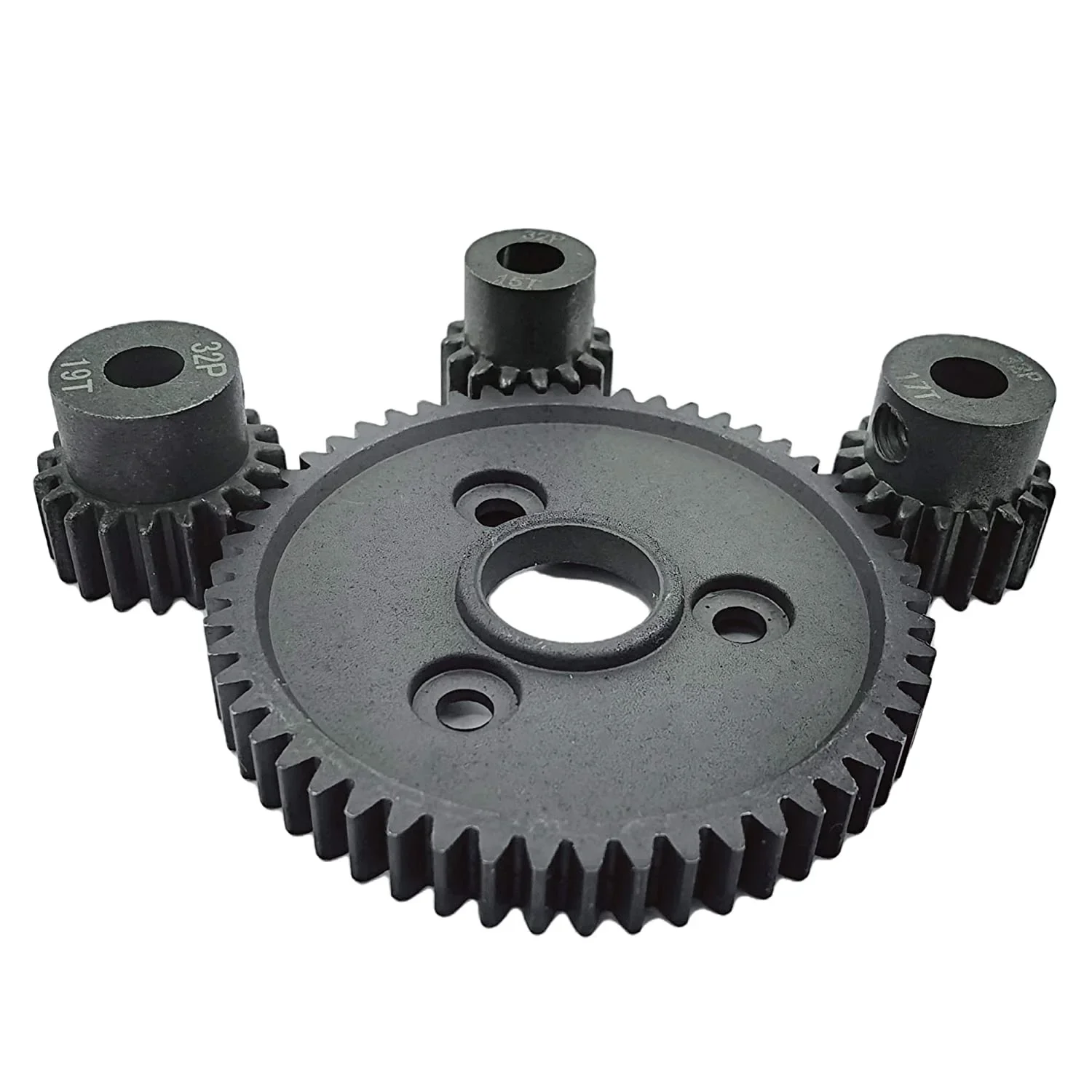 Hardened Steel 54T Spur Gear 0.8 32P 3956 and 15T 17T 19T Pinion Gear for 1/10 Traxxas Slash 4X4 VXL Stampede Rustler Upgrades