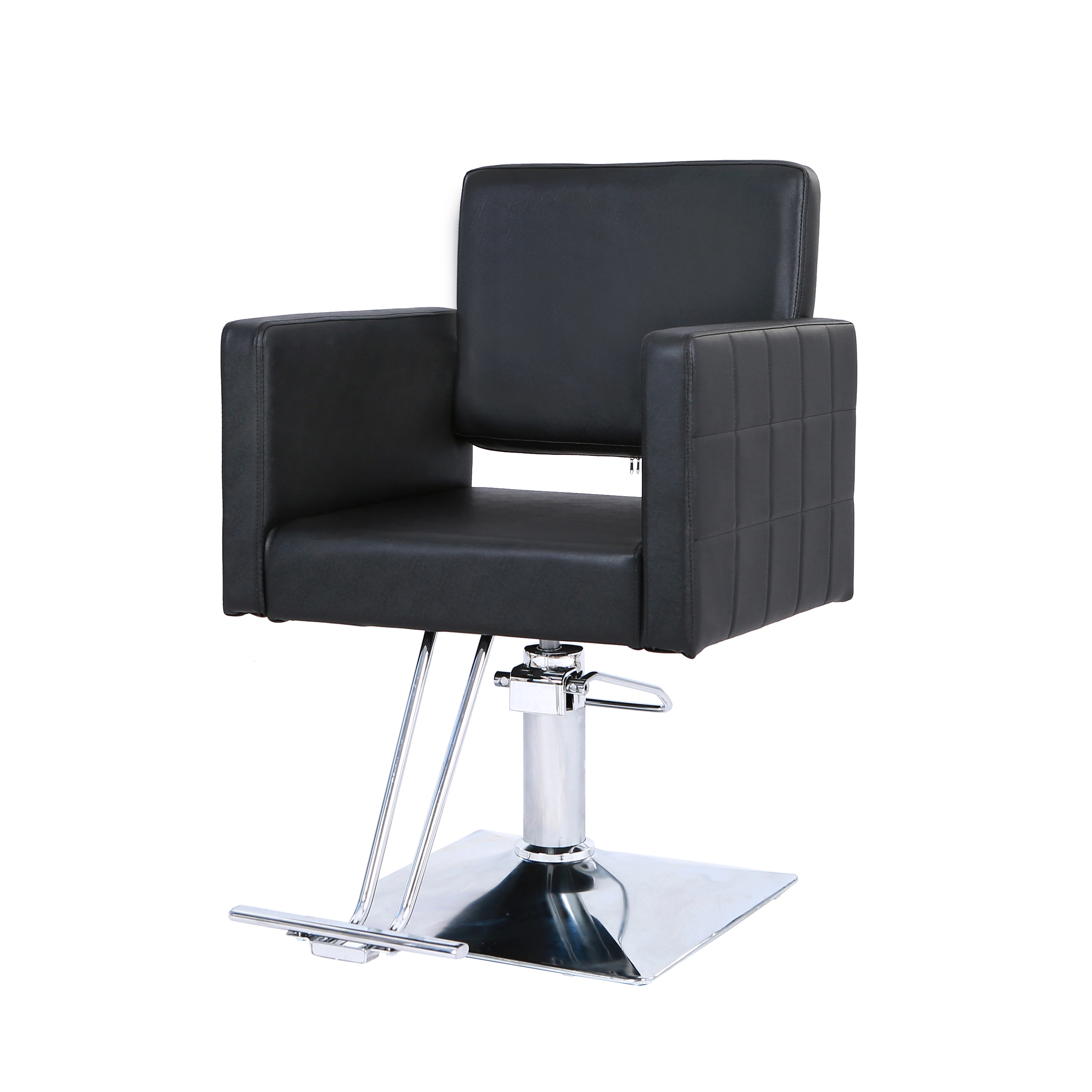 

Hydraulic Lift Padded Armrests Durable Finish Salon Professional Styling Chair