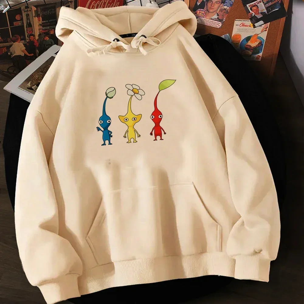 Pikmin Hoodies Womens Aesthetic Y2k Aesthetic Sweat Y2k Hood Female Gothic Clothes Anime Hoodie