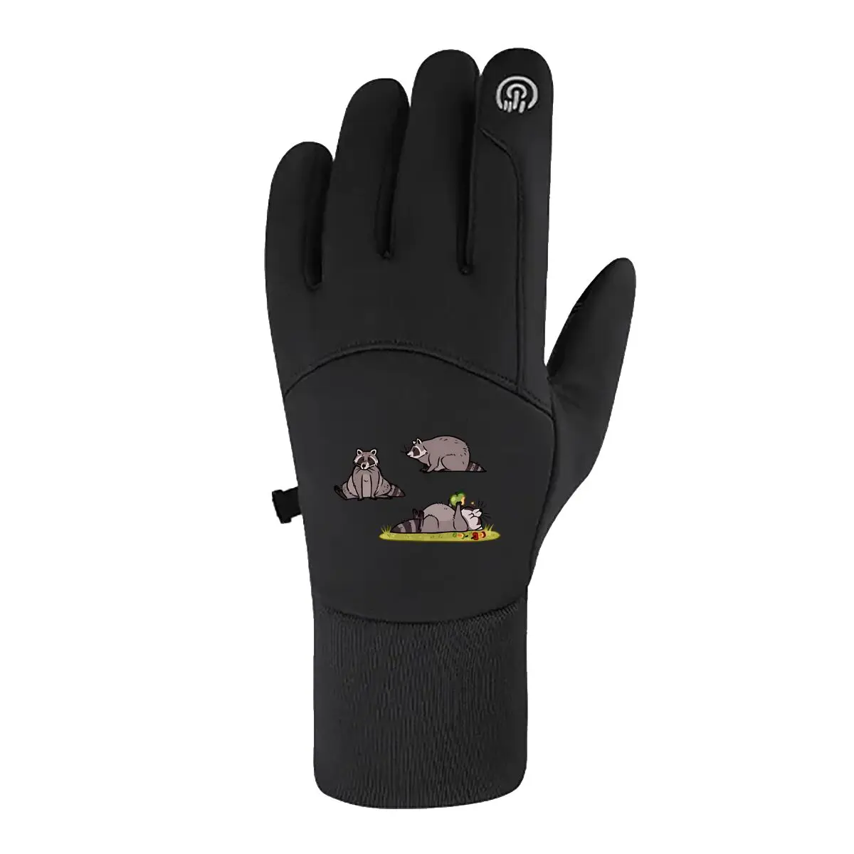 

Мультяшные еноты в разных поках, унисекс, перчатки с сенсорным экраном, велосипедные лыжи, бег