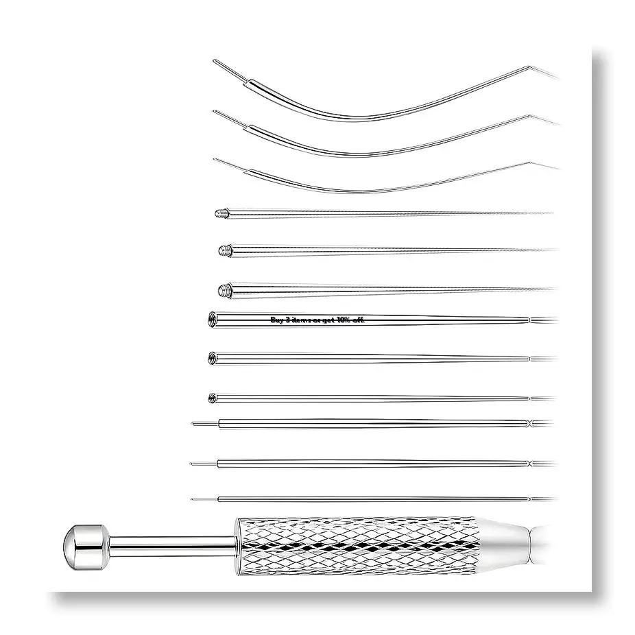 NEWPiercing Tapered Ball Grabbing Tool for 14G 16G 18G 20G Stainless Steel Flat Back Earring Applicator Tool