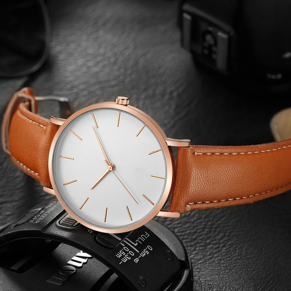 Semplici orologi da uomo di lusso Top Brand analogico orologio al quarzo moda orologio da polso in rete ultrasottile orologio da uomo Casual Erkek Kol Saati