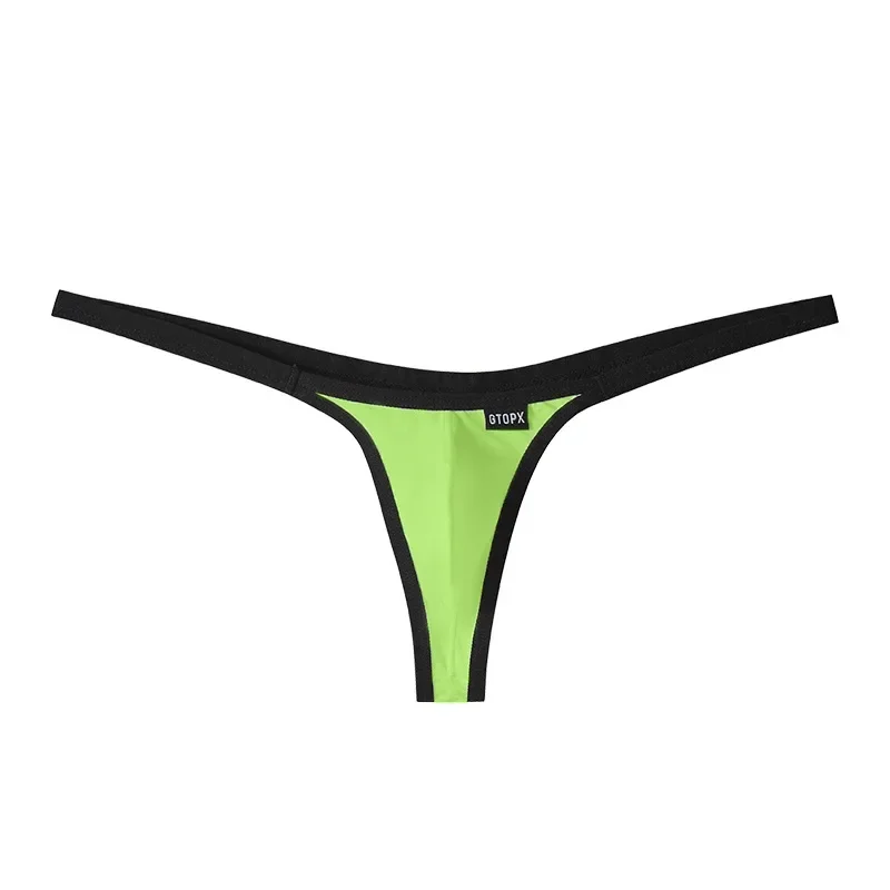 Mens Thongs And G Strings Pouch Bulge Underpants Male Thin Jockstrap Open Butt Thong Lingerie Sports T-Back Low Waist Panties image 5