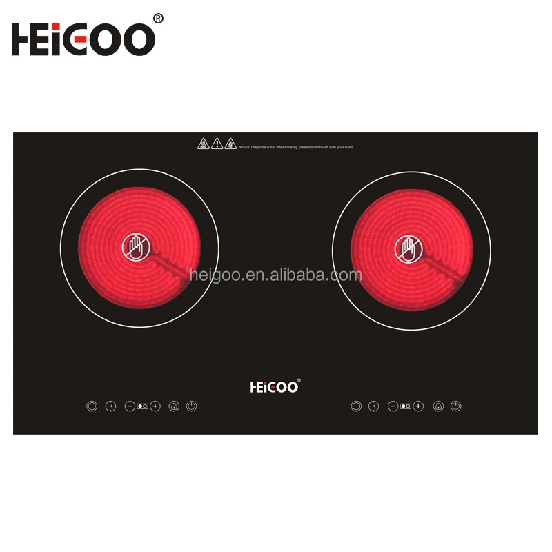 Electrical Cooking Appliance Built in and Counter Top Double Burners Electric Infrared Ceramic Cooker Stove