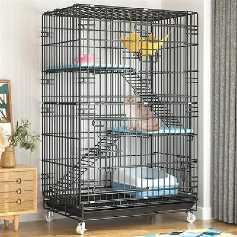 

Cat cage household double-decker three-decker