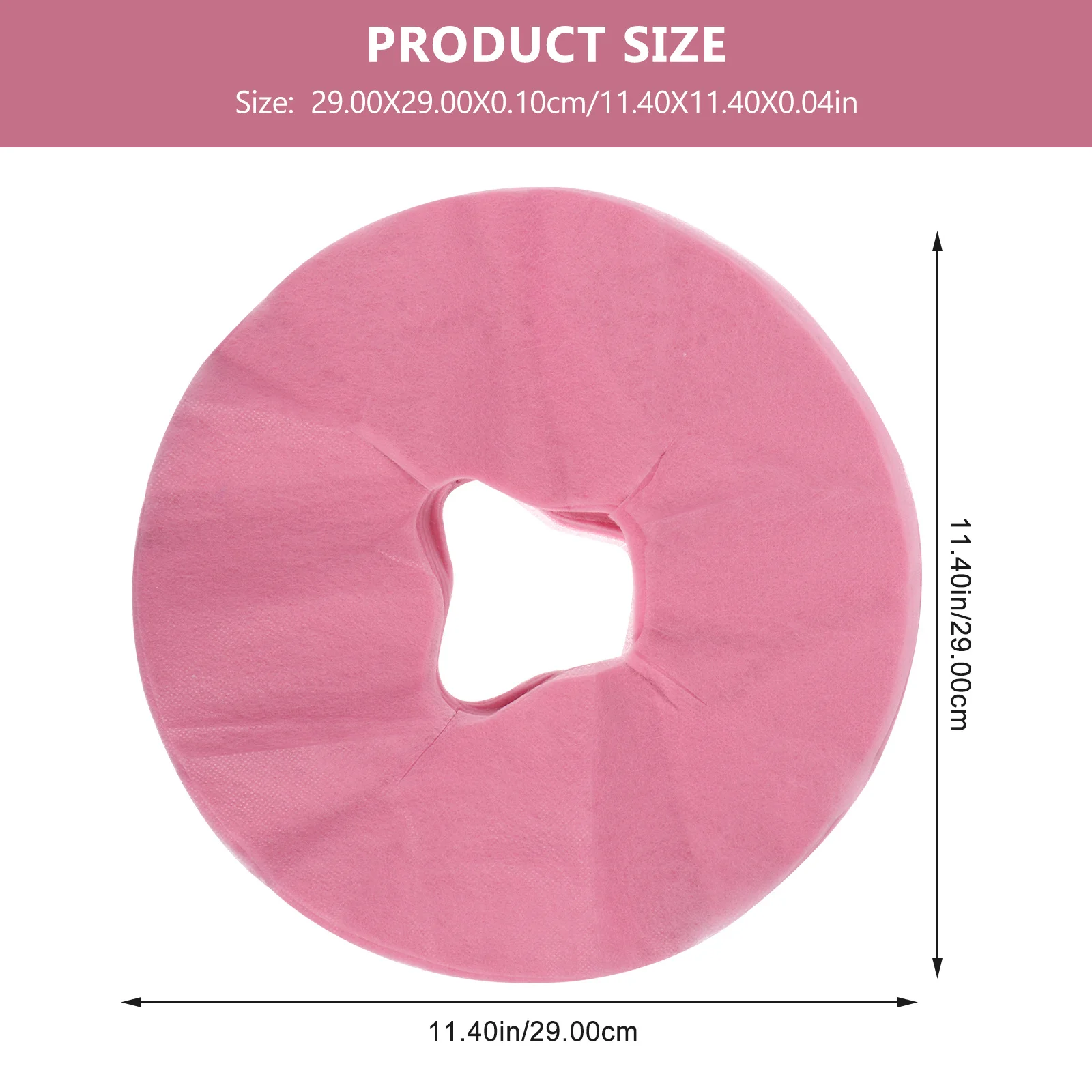 50 шт. одноразовые массажные подушечки для лица, косметический коврик, дышащий антипригарный коврик для спа-салона, клиники, массажная кровать, чехол для отверстия для лица, полотенце