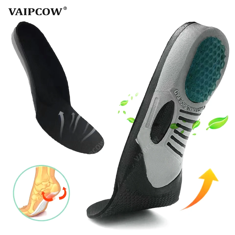 Upgrade Orthopedische Gel Inlegzolen Orthopedische Platte Voet Gezondheid Zool Pad Voor Schoenen Insert Steunzool Pad Voor Fasciitis Plantaris Unisex