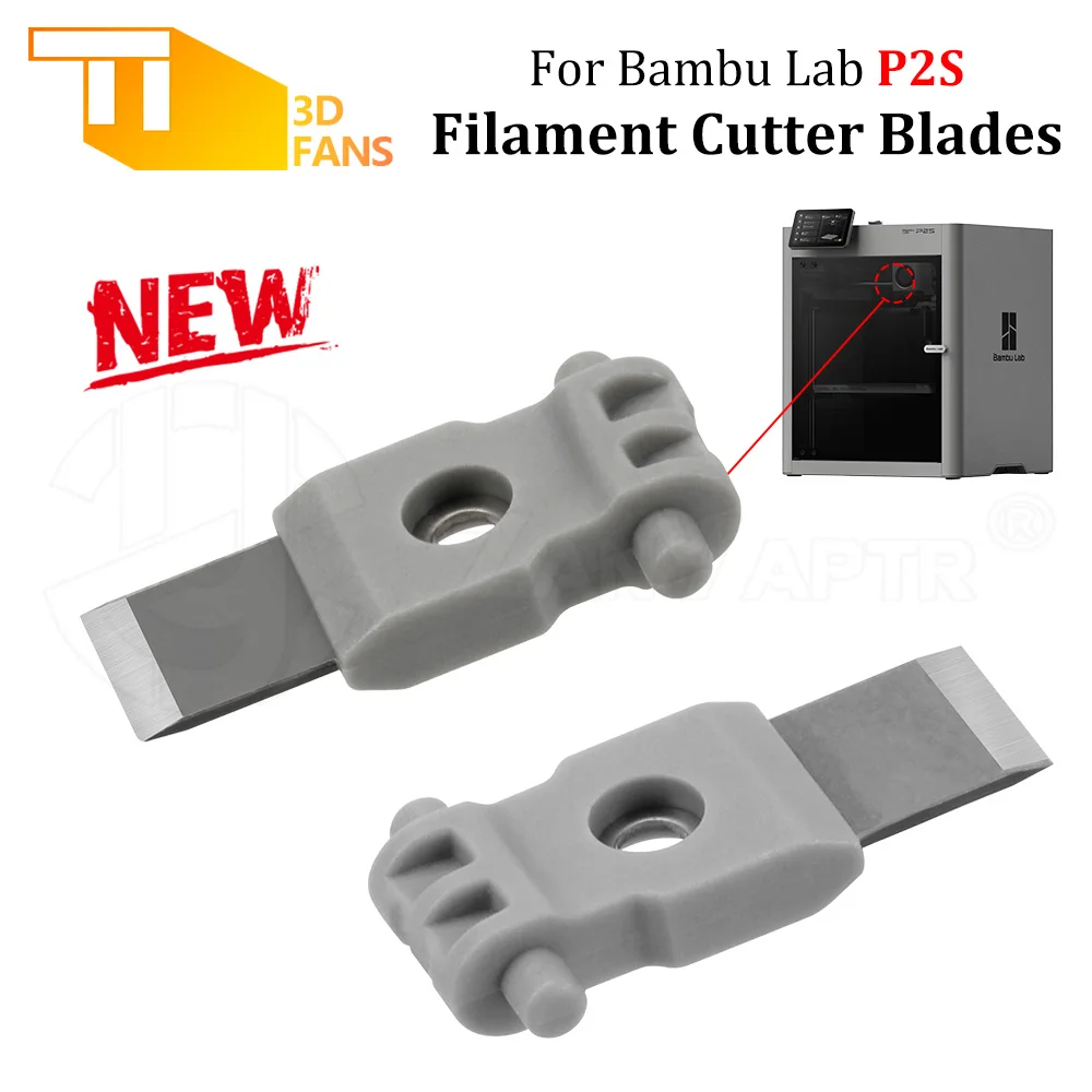 For Bambu P2S Filament Cutter High Precision Sharp Hardened Steel Cutting Knife Accessory 3D Printer Upgrade Parts