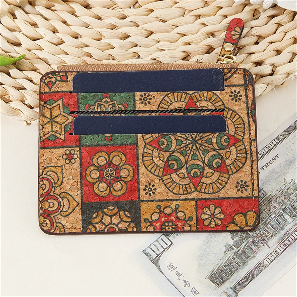 New Women Wallet Card Holder Exquisite National Design Purse Ultra Thin Multi-card Pocket Zipper Wallets Retro Ladies Coin Purse