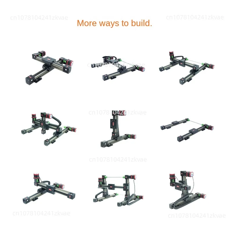 Synchronous belt type multi axis high-precision linear module slide table with silent number slide rail screen control electric