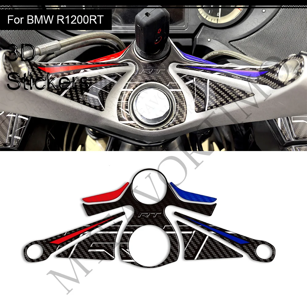 ถัง Pad Grips ชุดเข่า Fairing Fender Mudguard Trunk กระเป๋าเดินทาง 3D สติ๊กเกอร์สติ๊กเกอร์สําหรับ BMW R1200RT R 1200 RT R1200