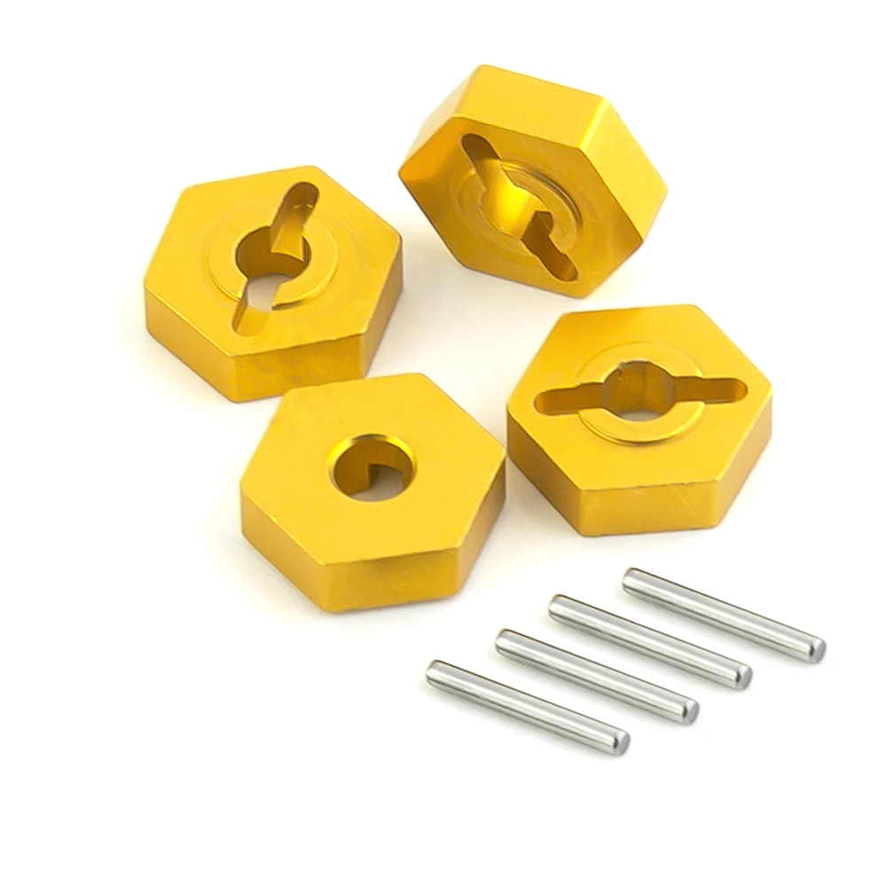 

Metal 12mm Combiner Wheel Hub Hex Adapter Upgrades for 1/16 RC Car Traxxas E-Revo/Slash 4WD/Summit Spare Parts