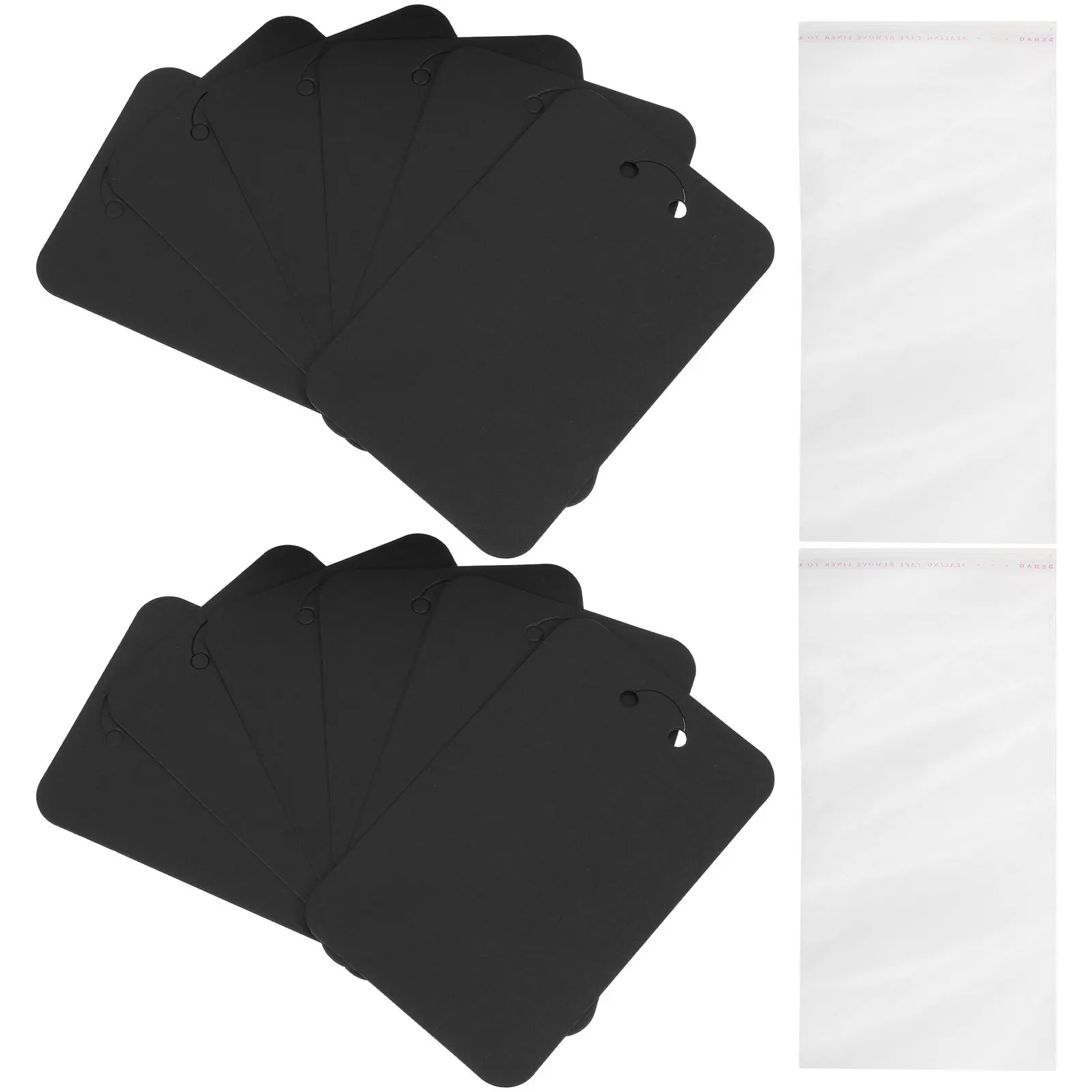 

1Set Keychain Display Cards Premium Paper Jewelry Displaying Cards with Pre-Cut Holes for Key Rings Necklaces Earrings