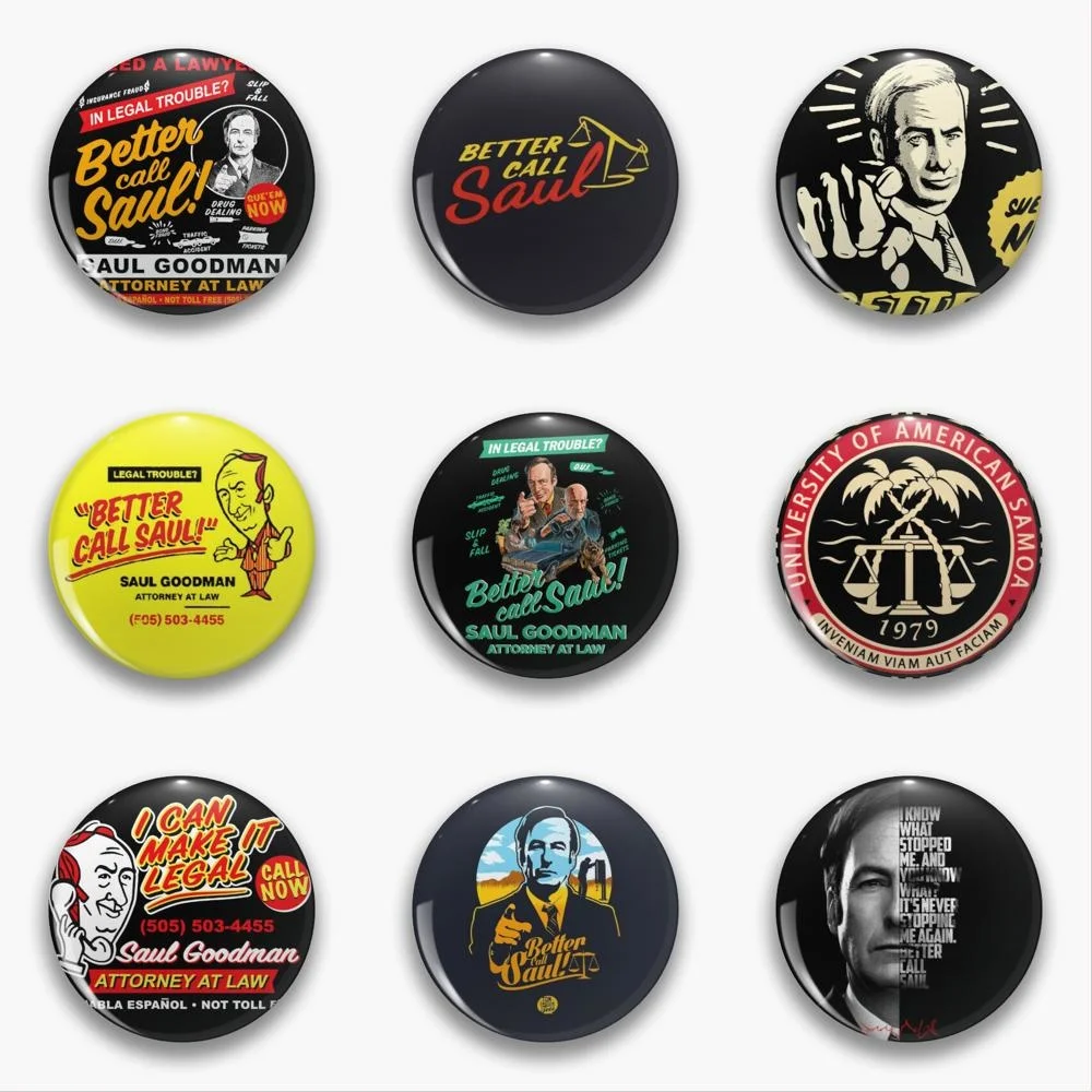 Better Call Saul pins Pines  brooches Gifts  custom Fashion  Metal  manga Funny  pin Collar  customized Funny