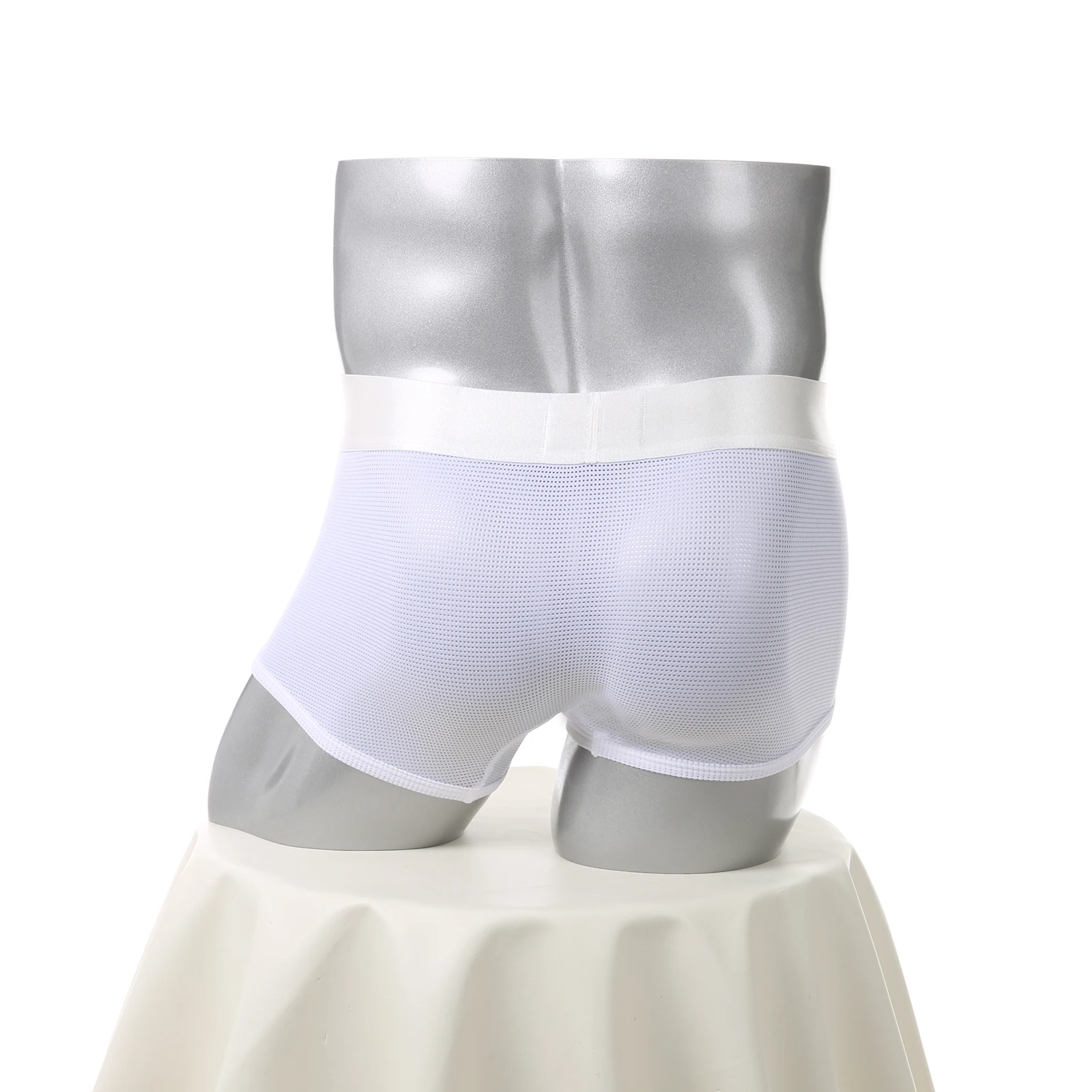 Netz-Boxershorts Sexy Bulge Penis Pouch Herren Unterwäsche Boxershorts Unterhosen Slips Cueca Hombre Boxershorts – Detail 6