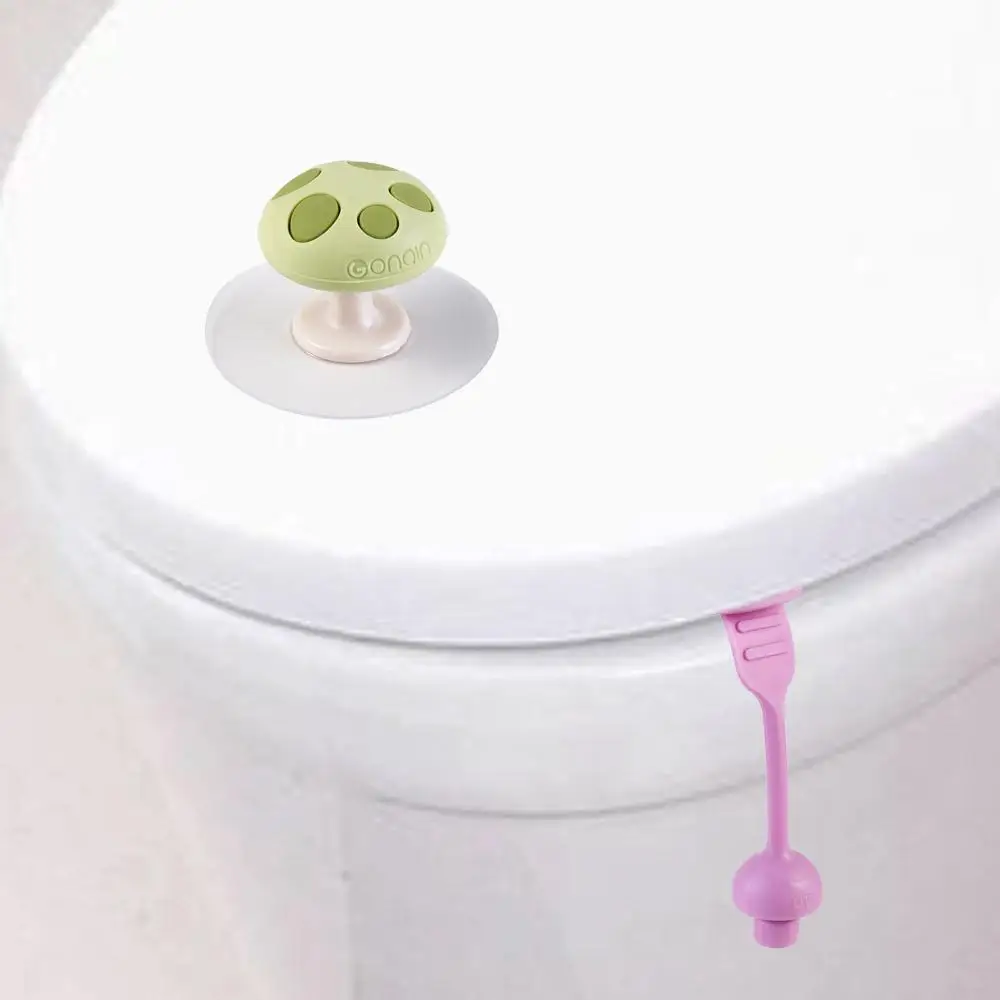 Cute Mushroom Shaped Avoid Touching Closestool Cleaning Tool Lid Lifter Toilet Lid Handle Toilet Seat Handle Lifting Device