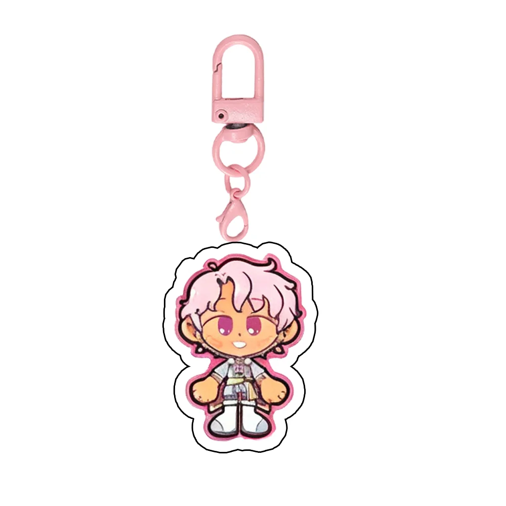 for Fields of Mistria Game Adeline March Celine Valen Balor Ryis Acrylic Keychain Q Version Festival Gift Cute Backpack Pendant view 5