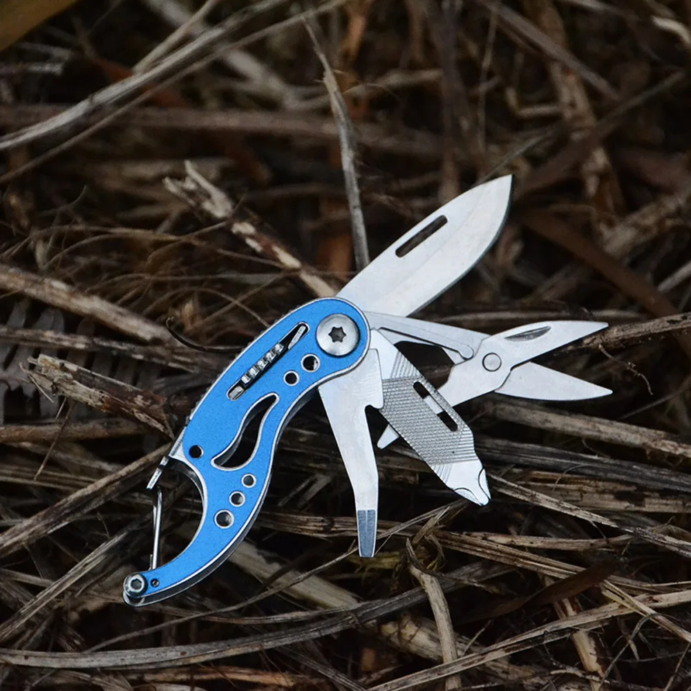 Mini Bolso Suíço Chaveiro Faca 3cr13mov Bolso Jackknife Box Cutter Multitool Gadgets de Sobrevivência ao ar Livre Bonito Camping Edc