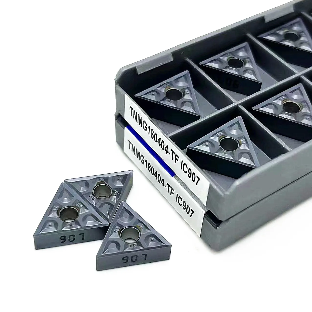 10PCS TNMG160404 TNMG160408 TF IC907 908 External Turning Tools CNC high quality Carbide inserts turning tool Cutting tool