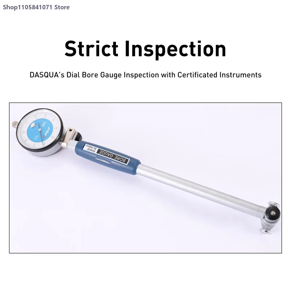 Dasqua High Precision 6-10mm Inside Micrometer 0.01mm Graduation 50-160mm Internal Bore Gauge Measuring Instrument