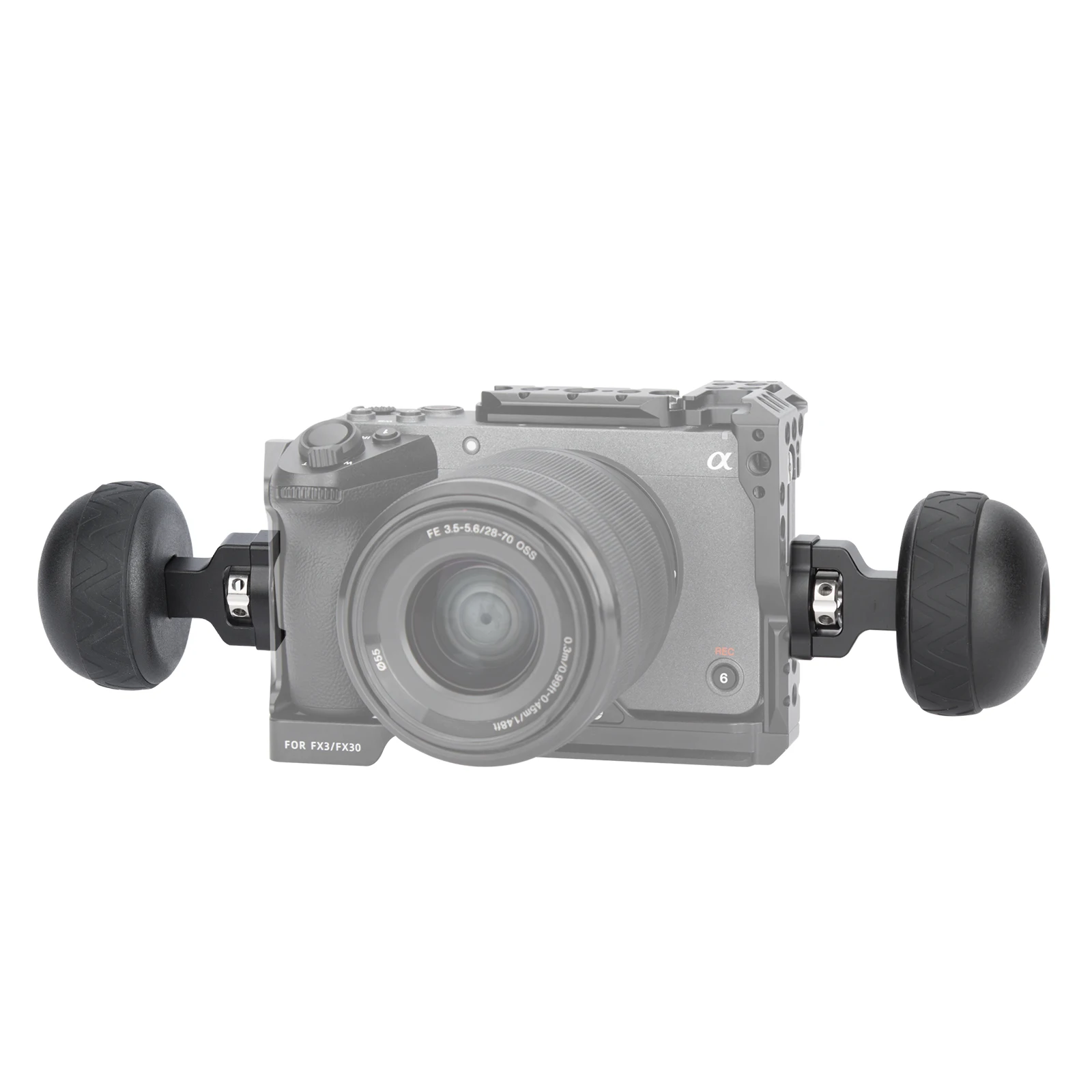 Nitze Ball Side Handle with 3/8” Screw and Detachable Locating Pins-PA33E for Camera Cage and Monitor Cage