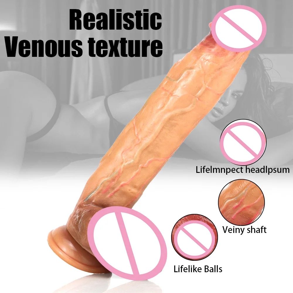 Realistische lange und dicke Dildos, großer Dildo, Anal Plug, Masturbation Rod Sexspielzeug für Frauen, gefälschter Penis, Masturbation für Erwachsene