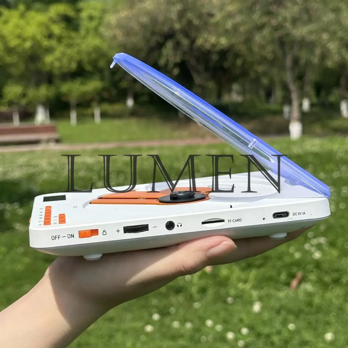 popular transparent CD player Walkman English learning repeater CD disc album MP3 player