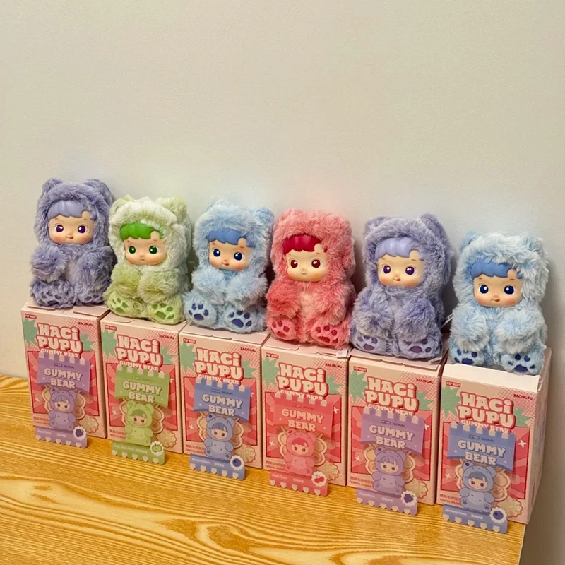 

POP MART HACIPUPU Bear Gummy Candy Series Брелок для ключей Слепая коробка-сюрприз Коллекционный для девочек Идеальный загадочный подарок на Рождество