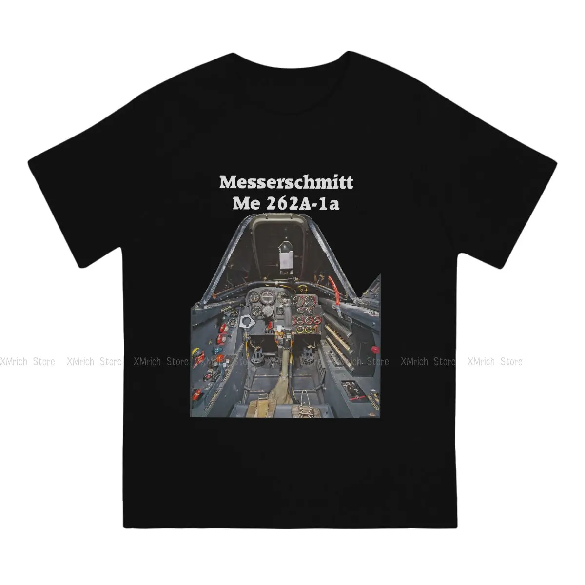 Messerschmitt Me 262A-1a Cockpit Special TShirt WW2 Fighter Jet Leisure T Shirt Summer T-shirt For Men Women