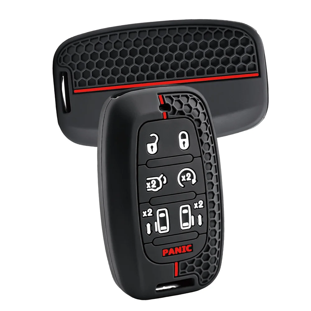 For Chrysler Pacifica Voyager Silicone Remote Key Case Protective Shell Soft Touch Anti Scratch