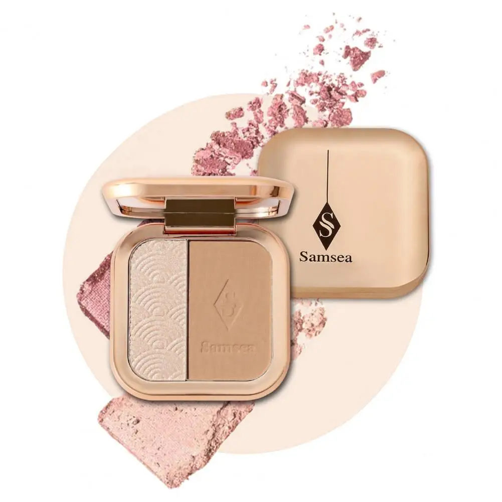 Samsea Two-color Highlight Facelift Tray Shadow Nose Shadow Face Concealer Cream Dumb Bright White Brightening Facial Cosmetics