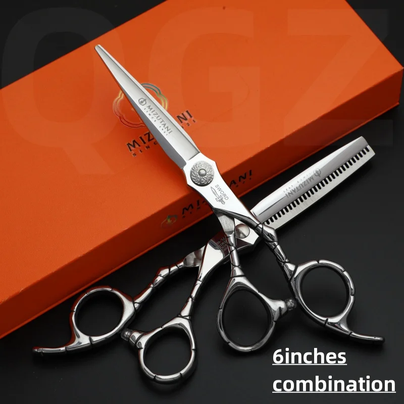 

New MIZUTANI Professional Barber Tools Salon Hair Cutting Thinning Shears Set of 6.0-inch Hair Scissors High grade Set box