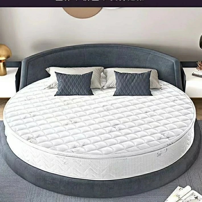 Round bed mattress, spring and latex cushion five-star hotel round diameter 1.5 meters 1.8m2 mattress