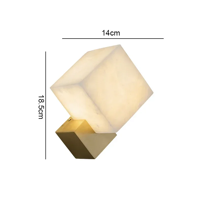 Luxo jade lâmpadas de parede luminárias modernas led decoração para casa estudo sala estar quarto cabeceira quadrado mármore luminárias