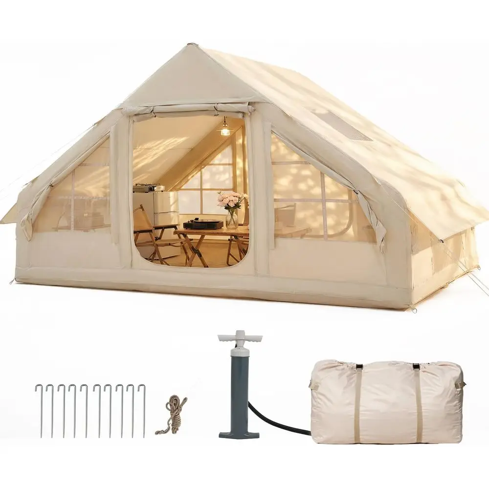 

Семейная водонепроницаемая и ветрозащитная палатка для кемпинга с защитой от ультрафиолета, легкая и портативная, для активного отдыха, пляжа и фестивалей