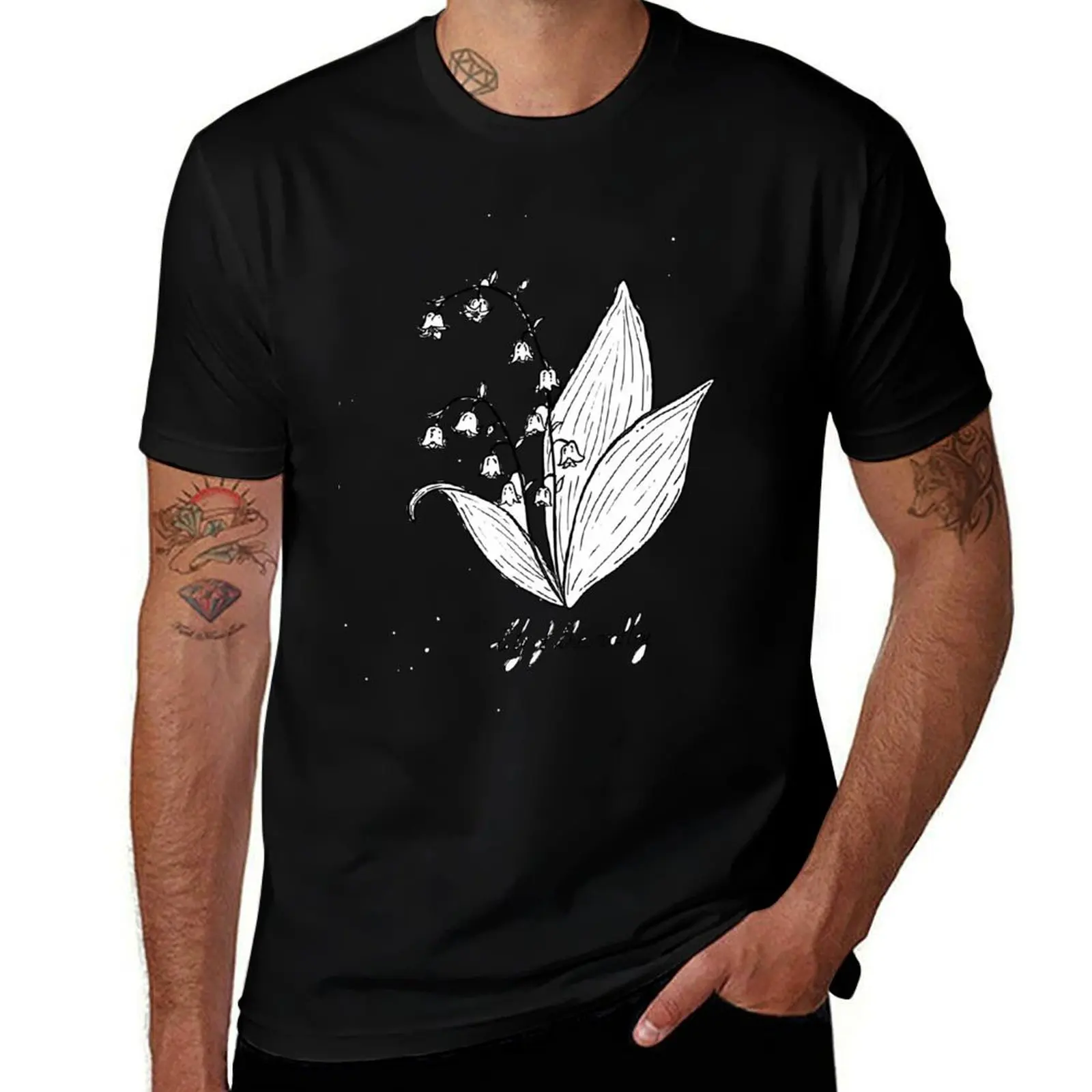 Lilly of the valley T-Shirt Big Size Loose Fit Tee Shirt T-Shirt