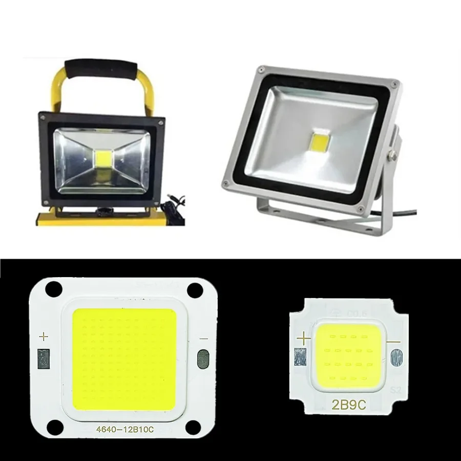 LED COB チップ 10 ワット 20 ワット 30 ワット 50 ワット 70 ワット 100 ワット 27-36 V ライトビーズ SMD コールドホワイトウォームホワイト 100LM/W DIY LED 電球投光器スポットライト