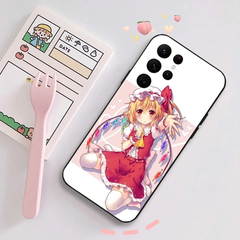 Flandre Scarlet T-TouHou P-Project Phone Case For Samsung Galaxy A20,A21s,A22,A31,A32,A52,A53,A72,73,A80,A91Soft Black Cover